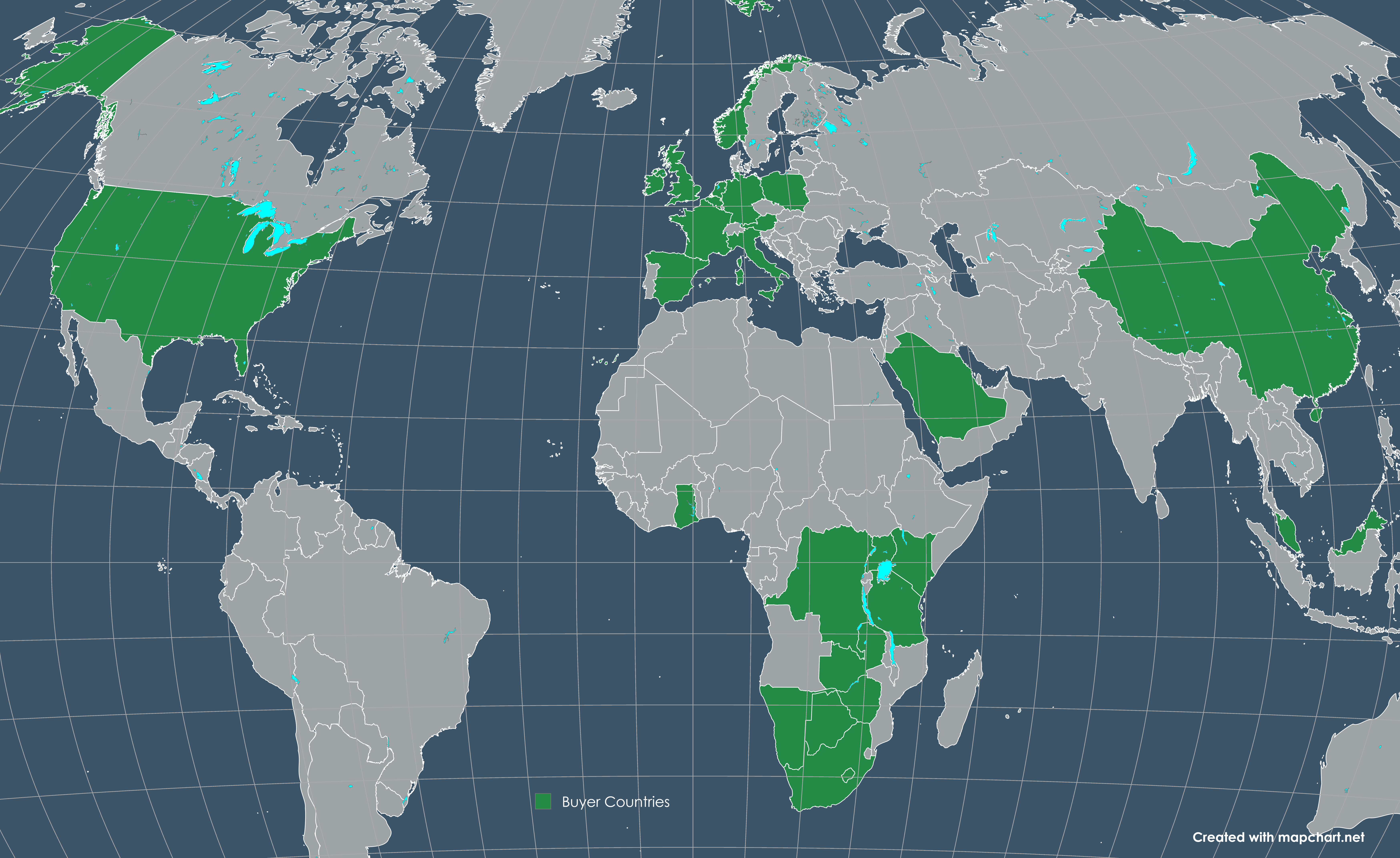 World Map of Operations